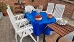tuinstel, Ophalen, Kunststof, Gebruikt, 8 zitplaatsen