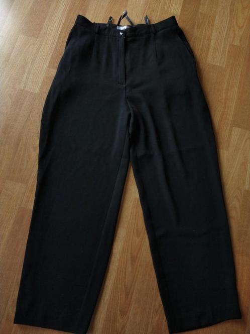 Vintage losse broek, Kleding | Dames, Broeken en Pantalons, Maat 42/44 (L), Zwart, Verzenden