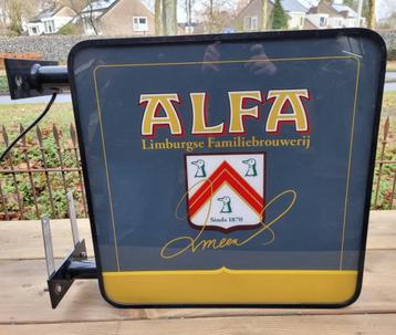 Nieuwe lichtbak lichtreclame reclame van ALFA bier, Enlèvement ou Envoi, Neuf, Table lumineuse ou lampe (néon)