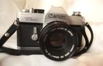 Canon TLB + Canon FD 50 mm 1.8 S.C., TV, Hi-fi & Vidéo, Appareils photo analogiques, Enlèvement ou Envoi, Utilisé, Reflex miroir