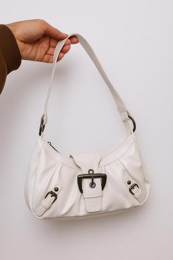 Sac à bandoulière effet cuir blanc beschikbaar voor biedingen