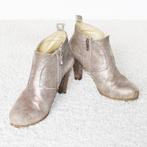 Belles bottines en cuir argenté2 (taille 39) s14 €60, -, Vêtements | Femmes, Chaussures, Rose, Comme neuf, Boots et Botinnes, ---