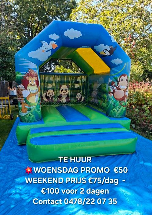 SPRINGKASTEEL TE HUUR, Hobby en Vrije tijd, Feestartikelen | Verhuur, Zo goed als nieuw, Ophalen of Verzenden