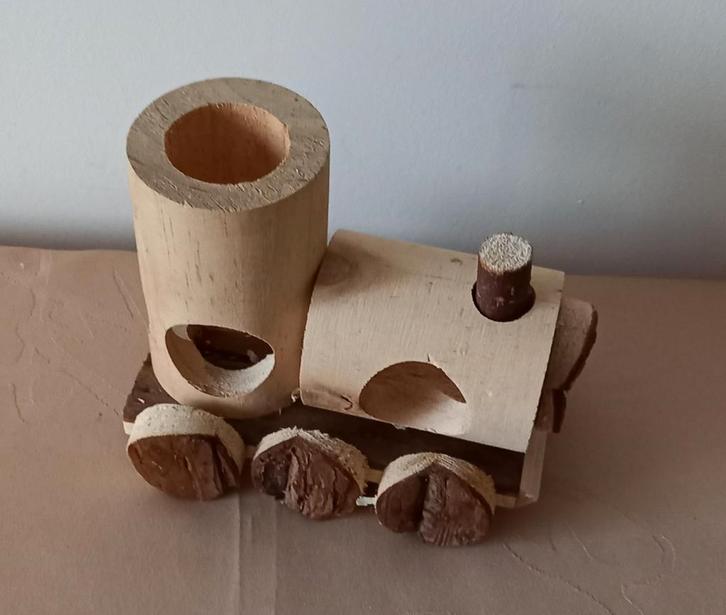 Hamster speel trein., Dieren en Toebehoren, Knaagdieren en Konijnen | Toebehoren, Zo goed als nieuw, Speelgoed, Ophalen