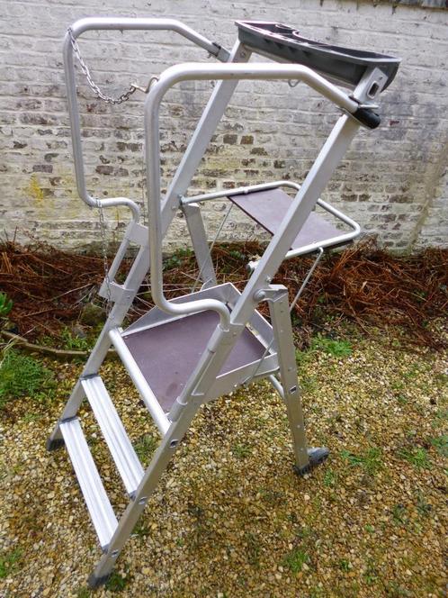 Gazelle Centaure PL3 trapladder met rolplatform, Doe-het-zelf en Bouw, Ladders en Trappen, Zo goed als nieuw, Ladder, 2 tot 4 meter