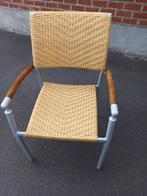 4 comfortabele aluminium tuinstoelen, Tuin en Terras, Tuinstoelen, Ophalen, Aluminium, Stapelbaar