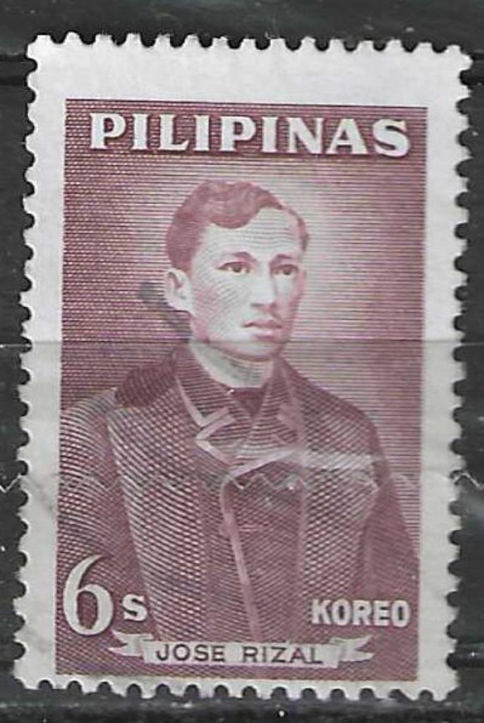 Filipijnen 1962/1964 - Yvert 540 - Jose Rizal - 6 s.  (ST), Postzegels en Munten, Postzegels | Azië, Verzenden