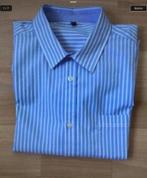 Nieuw! Herenhe’d met korte mouw., Blauw, Ophalen of Verzenden, Zo goed als nieuw, Overige halswijdtes