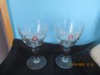 2 trappist glazen westmalle geslepen glas, Verzamelen, Ophalen of Verzenden, Gebruikt, Glas of Glazen, Overige merken