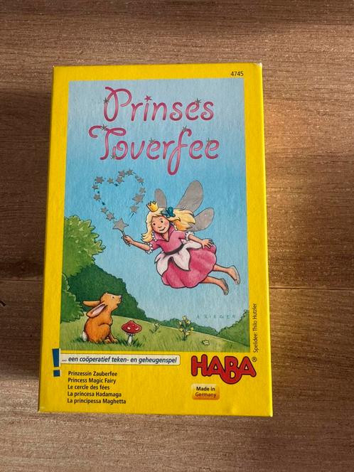 Prinses toverfee haba, Hobby en Vrije tijd, Gezelschapsspellen | Kaartspellen, Zo goed als nieuw, Drie of vier spelers, Ophalen of Verzenden
