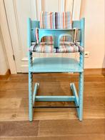 Stokke Tripp Trapp, Aqua blauw met accessoires, Kinderen en Baby's, Kinderstoelen, Ophalen, Gebruikt, Meegroeistoel, Stoelverkleiner