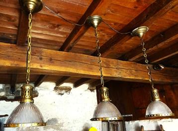 3 LAMPES  ART NOUVEAU DE BILLARD DESIGN LOFT ATELIER TOP