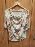 Blouse met bloemen X&O One Size, Kleding | Dames, T-shirts, Xo, Ophalen of Verzenden, Zo goed als nieuw, Wit