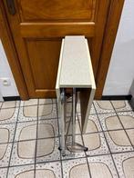 Table d’appoint 60x100cm, Ophalen, Metaal of Aluminium, Vintage, Zo goed als nieuw