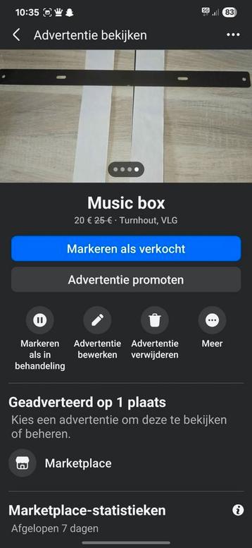 Music boksmachine  beschikbaar voor biedingen