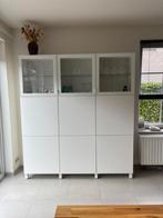 Vitrinekast met TV-kast kleur wit in perfecte staat!, Huis en Inrichting, Kasten | Vitrinekasten, Ophalen, Met deur(en), 150 tot 200 cm
