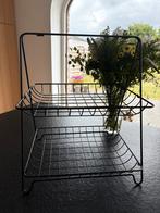 Rekje 2 Etages 40x34x48cm - zwart, Ophalen, Zo goed als nieuw