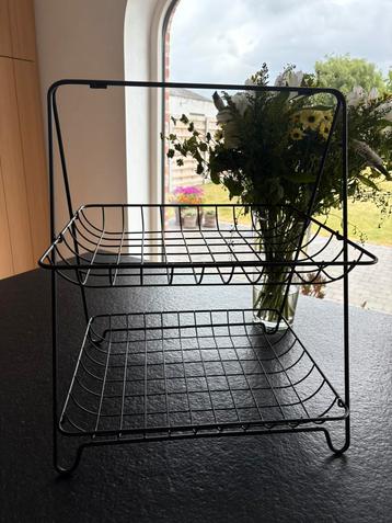 Rekje 2 Etages 40x34x48cm - zwart beschikbaar voor biedingen