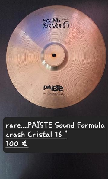 PAISTE SOUND FORMULA CRISTAL CRASH 16" cimbaal