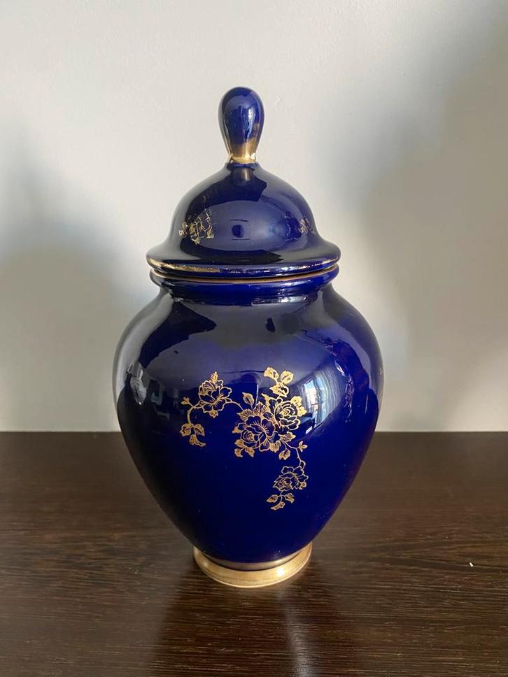 Kobaltblauwe gemberpot of vaad, Antiek en Kunst, Antiek | Keramiek en Aardewerk, Ophalen