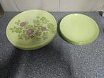 vintage glasbordenset in goede staat, Antiek en Kunst, Ophalen