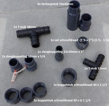 Zwembadkoppelingen verloopstukken toebehoren beschikbaar voor biedingen