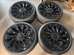 20 inch Tesla Model 3 velgen met banden 5x120 Turbine, Gebruikt, Banden en Velgen, 235 mm, Personenwagen