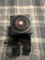 Speaker set 120wat met subwoofer, Informatique & Logiciels, Enceintes Pc, Enlèvement, Comme neuf