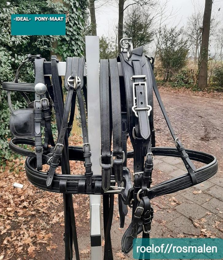 🔴-IDEAL- NETJES GOED PONY-MAAT ENKELSPAN TUIG 225 € 🔴, Dieren en Toebehoren, Paarden en Pony's | Hoofdstellen en Tuigage, Ophalen of Verzenden