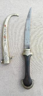 Arabische verzilverde Koummya dolk, 'Malika', Verzamelen, Ophalen of Verzenden, Overige soorten, Mes of Dolk