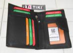 Lederen portemonnee merk Tiki, Zwart, Nieuw, Leder, Ophalen