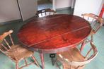 ovale tafel- antiek louis-phjlippe stijl - eind 19de eeuw, Antiek en Kunst, Antiek | Glaswerk en Kristal, Ophalen