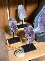 Agaat met amethist of bergkristal op staander, Ophalen of Verzenden, Mineraal