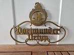 Gietijzeren Dortmunder Hansa Bier reclame wandornament Urtyp, Verzamelen, Ophalen of Verzenden, Gebruikt, Reclamebord, Plaat of Schild