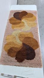Desso tapijt, 2 stuks, flower, 70 x 140 cm. jaren zeventig, Gebruikt, 100 tot 150 cm, Flower power, Rechthoekig