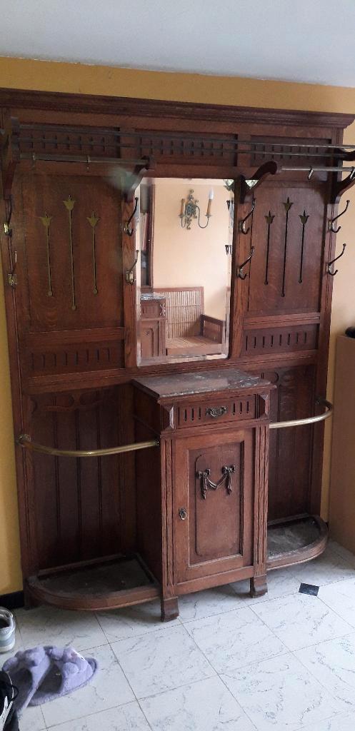 Penderie hall d'entrée, Huis en Inrichting, Kasten | Dressoirs, Gebruikt, Met lade(s), Met deur(en), Met plank(en), Eikenhout