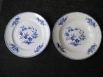 Particulier verkoopt2stuks ANTIEK SOEPBORD EN PLAT EETBORD, Verzenden, Gebruikt, Porselein, Bord of Schaal