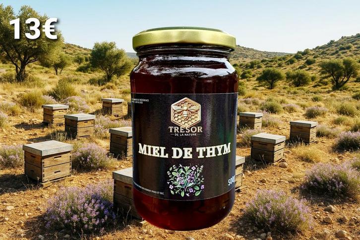 miel de thym d'Espagne (500g) - 13€, Diversen, Levensmiddelen, Ophalen of Verzenden