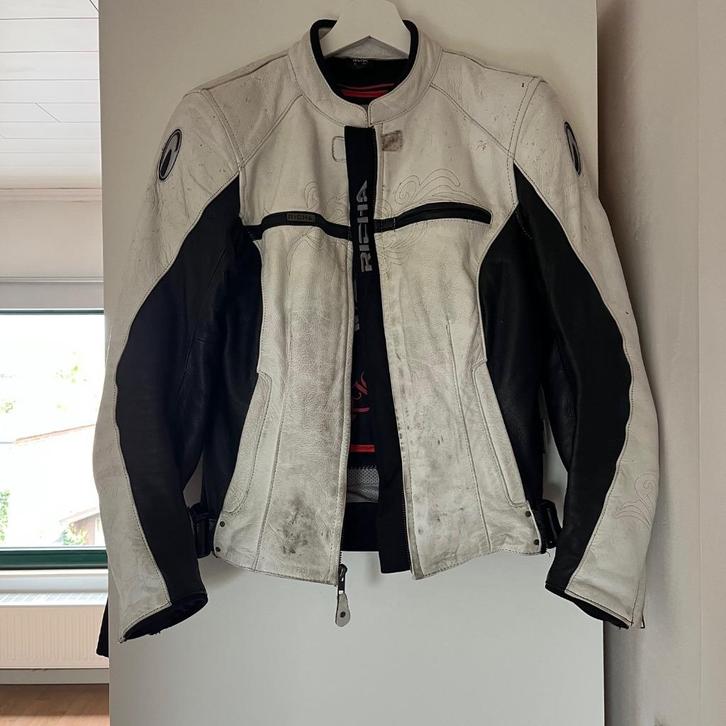 Motorjas Richa, Motoren, Kleding | Motorkleding, Jas | leer, Dames, Tweedehands, Ophalen of Verzenden