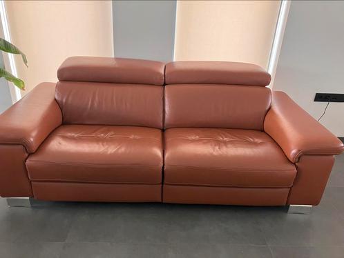 Cognac salon / zetels te koop, Huis en Inrichting, Zetels | Zetels, Zo goed als nieuw, Ophalen
