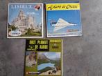 VIEW-MASTER SETS LISIEUX JACHTVLIEGTUIGEN GEOLOGIE 3X3 REELS, Antiek en Kunst, Verzenden