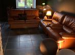Salon en cuir 2+1+1, Ophalen, Gebruikt, Hout