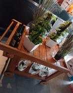 Oude houten trolley op wielen, Huis en Inrichting, Ophalen of Verzenden, Gebruikt