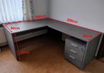Hoekbureau + 2 bureaukasten, Huis en Inrichting, Ophalen, Zo goed als nieuw, Bureau
