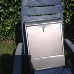 Inox brievenbus met krantenvak en twee sleutels, Tuin en Terras, Ophalen, Inox