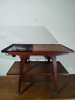 Vintage Mid Century Modern serveerwagentje/barcart jaren ’60, Huis en Inrichting, Ophalen of Verzenden, Gebruikt
