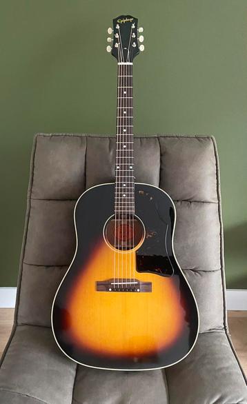 Epiphone J45 IBG, guitare acoustique entièrement solide, Enlèvement, Comme neuf, Guitare Western ou Guitare Folk, Avec valise