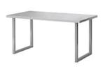 Table IKEA en acier inoxydable, Ophalen, 100 tot 150 cm, 50 tot 100 cm, Zo goed als nieuw