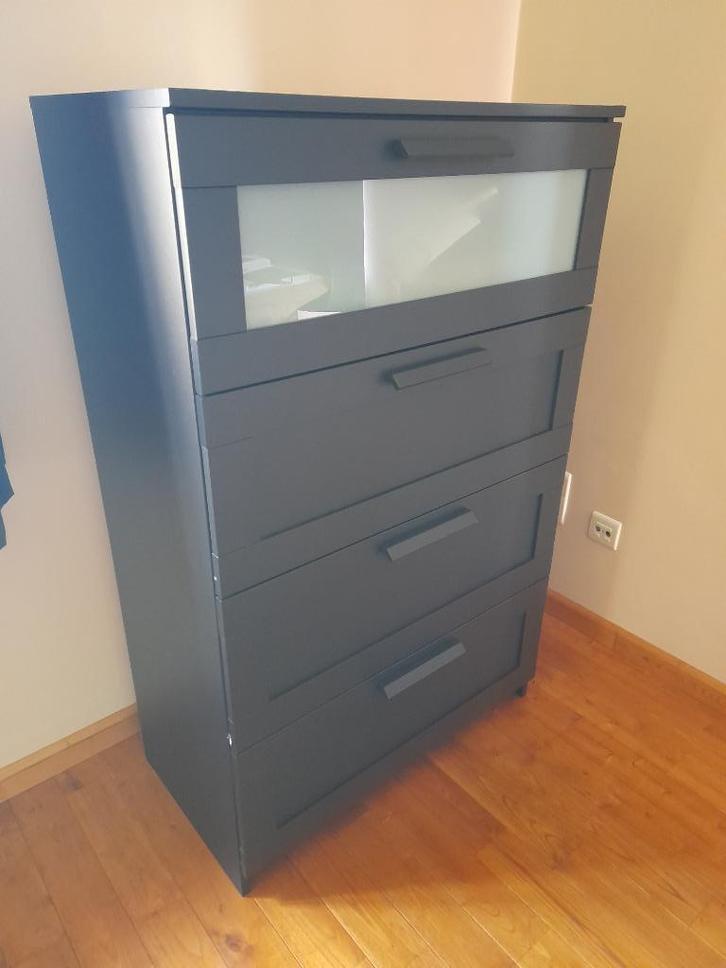 Commode 4 tiroirs IKEA Brimnes, Huis en Inrichting, Kasten | Ladekasten, Gebruikt, 100 tot 150 cm, 50 tot 100 cm, 25 tot 50 cm