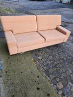 Schitterende vintage geelbeige slaapbank van 215 cm lang, Huis en Inrichting, Zetels | Zetels, Ophalen of Verzenden